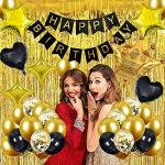 SHANAYA Happy Birthday Decoration Foil Balloon Kit (44 Pieces)