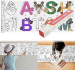 SCENTY Drawing Paper Roll for Kids, 300 X 30 Cm Large Coloring Poster for Toddlers, Art Paper Crafts Coloring Tablecloth Ideal Gift for Class Home Birthday Party (Numeric)