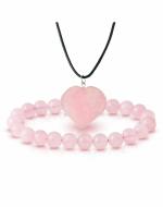 Reikved Rose Quartz Bracelet - Bracelets for Women - Valentine's Day gifts for her Couple