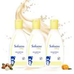 Softsens Tear Free Gentle Cleansing Shampoo With Orange And Castor Oil For Babies 200ml Pack Of 3