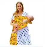 Gochikko Yellow Breathable Mesh Ring Sling Carrier Wrap For Infant, Newborn, Kids And Toddlers