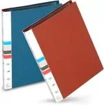 SEJASCOLLECTIONS Plastic 20 Pockets Bound A3 Size Presentation Display Book Portfolio File Folder (Set Of 2, Multicolor)