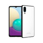 Sonty Samsung Galaxy A32 4G White Polycarbonate and Thermoplastic Polyurethane Anti Fingerprint Mobile Back Cover