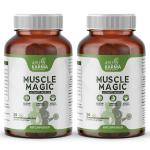 AYUKARMA Ayurvedic Muscle & Mass Gainer Capsules, Improves Appetite & Builds Muscle Mass 120 Cap (Pack of 2)