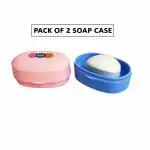 CSM Plastic Soap Cases(Color May Vary) -Set of 2 Pcs
