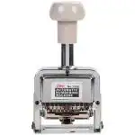 Deli E7508 - 8 Digit Automatic Number Machine, White, Pack of 1