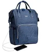 Sunveno Diaper Backpack With USB Charging Port, Nova Blue