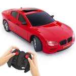 Mirana C-Type USB Rechargeable Tracer Racing RC Car with Nitro Booster | High Speed Remote Control Car Toy | Gift for Boys and Kids Girls (Candy Red)