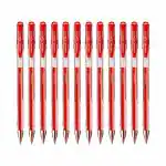 uni-ball Signo UM-100 0.7 mm Gel Pens, F Red Ink, Pack of 12