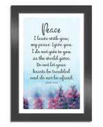 ELBEN CREATIVES Peace I Leave with You: My Peace i give You. John 14:27 Bible Verse Photo Frame, Home Décor