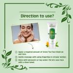 Earth Science Ayurveda Green Tea Face Wash With Aloe Vera for Moisturizing (100 g) |Face Wash |