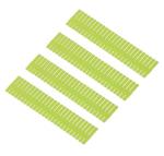 SYGA 4 pcs DIY Plastic Grid Drawer Divider Household Storage Strips_Small (Green,31 CM*7CM)