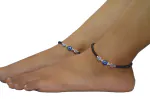 Mewow Trends Bloom of Defense Adjustable Alloy Anklet (Pair of 2)