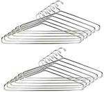 ROCKFIELD RISHABH Pink Cap Steel Cloth Hanger Space Saving Non Slip Stainless Steel Metal Hanger for Shirts, Trousers, etc, Coats & Clothes for Wardrobe Pack of 24pcs