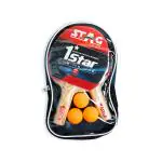 Stag Iconic 1 Star Professional Table Tennis Playset with supreme Orange Balls Ping Pong Set