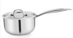 PNB Kitchenmate Stainless Steel Steel Sauce Pan 14 Cm Diameter With Lid 1.1 L Capacity