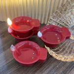 SLINCE diya diwalidecorations lakshmi pooja diya diwalidecor ghee diya diya for pooja deepawali diya glass diya diwali diva floating diya diya for arti aarti diya akhand diva (SET OF 6)