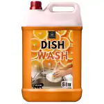 BLISS & BLUSH Dishwash Liquid 5 Liter Orange Mild Fragrance Removes Odour, Easy Lather & Easy Rinse Off Formulation