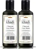 SWADESHI KHADI HERBAL Charcoal Face Wash (Pack of 2) (420 ml) | Face Wash | Cleansers | Herbal face Wash