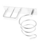 Hasthip Blow Hair Dryer Holder Shelf Rack Stand Hanger Straightener Organizer With Two Holes