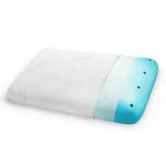 Frido White Memory Foam Bed Pillow With Cooling Effect, Orthopedic Cushion For Neck And Shoulder Pain Relief, 2 Inch