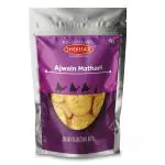 Shekhaji Ajwain Mathri 200 gm pack | Ready to Eat Mathri Snacks | Tea time Snacks | Indian Namkeen Nashta | Authentic Regional Preparation | Traditional Indian Snacks | Tea Time Party Snacks