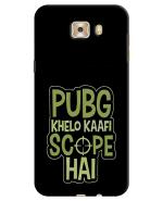 MobiEra Samsung Galaxy C9 Pro Multicolor Pubg Scope Design Plastic Hard Case Cover