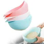 PAN P@CIFIC Insasta Multicolor Plastic Small Washing Bowl Sieve