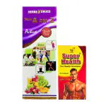 herbshd A2m Z Active syrup 300ml & super health 50 capsule for healthy, wellness (combo pack)