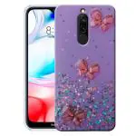 RJR Xiaomi Mi Redmi 8, 8A, 8A Dual Back Case Cover for Girls | Sparkle Glitter | Stylish | Designer | for Ladies Women Back Case Cover for Xiaomi Mi Redmi 8, 8A, 8A Dual- Purple