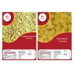 SoftArt Home Made Badmintion Shape Fryums, and Fan Shape Fryums(50g Each)