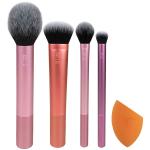 Real Techniques By Sam & Nic Everyday Essentials Make up Brush Set with Sponge, Multicolor (Set of 4 Brush , 1 Sponge)