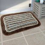 Elegant Weavers Doormats for Main Door Entrance| Micro Fiber Mats| (38x58 Cm), Brown, Pack of 1