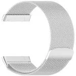 RUPELIK (Chain Varsa 3 Silver) Premium Metal Magnetic Strap Compatible For Fitbit Versa 3 / Fitbit Versa Sense|Stainless Steel Wrist band Strap with Adjustable Magnet Lock Silver)
