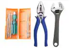 ACHRO 908 Universal Tool Kit Set for Home/Garage/Car/Bike/Industry (Set of 8 pcs Tool kit) Contains 6 Pcs Screwdriver Set + 8 inch Combination Plier + 8 inch Adjustable Spanner