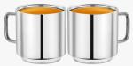 SOWBAGHYA Stainless Steel 150ml Coffee/Tea Cup | Set of 2 | 150ml Each | Double Wall Insulation | for Daily/Regular use