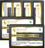Badahair Handmade Activated Charcoal Soap, 125 G (Pack Of 5)