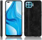EXCLESIOR Oppo F17 Pro Black Shockproof, Solid Grip, PU leather Back Cover