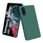 Rakulo Liquid Silicone Flexible with Camera Protection Soft Back Cover Case Samsung Galaxy A50 (Green)