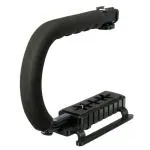 Hiffin Black Universal Stabilizer C-Shape Bracket Video Handheld Grip For DSLR Dv Camera