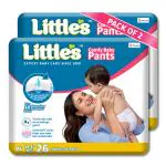 Little's Standard Baby Diapers XL Size (Extra Large) Pants Style | 12-17 kg | 48 Count - Pack of 2 | CottonSoft Baby Diaper with Leakage Guard & 10 Hours Absorption