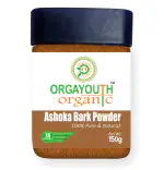 Orgayouth Organic Ashoka Bark Powder - Ashoka Chaal Powder - Saraca Indica - Terminalia Arjuna