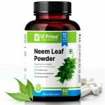 Vi Prime Neem Leaf Powder for Healthy and Glowing Skin Care Capsules, Immunity Booster For Men And Women | Controls Blood Pressure & Sugar Levels, 60 Vegetarian Capsules 500mg
