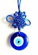 BLESS KRAFT Evil Eye Hanging Nazar Battu Good Luck Charm| Prosperity Showpiece for Car & Door/Office Hanging Home Protection Decorative Gift Items