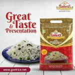 Galaxy 1121 Golden Sella Basmati Rice, Aromatic Authentic Aged Biryani Rice, Extra Long Grain (5 KG)