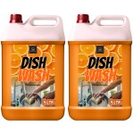 BLISS & BLUSH Dishwash Liquid 10 Liter Orange Can Jar, with Orange Fragrance, Grease Cleaner For All Utensils