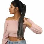 LOCKLUX 24INCHES|NATURAL BROWN| WRAP AROUND PONY|INCREASE VOLUME|FOR WOMENS AND GIRLS| Hair Extension