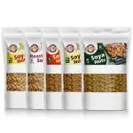 Eat Soya Healthy Roasted Soybean, Masala, Maggi Masala, Magic Pudina, Salted Namkeen And Tasty, Delicious Keto Snacks 200g Combo - Pack of 5