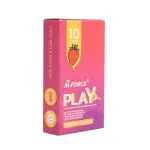 Pii M-Force Play, Strawberry Flavour, Premium Condom- 10 pieces (Pack of 3)