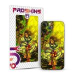 PROSKINS - Lord Hanuman 3D Textured Mobile Back Skin/Sticker Only for OnePlus 7T Pro (Pack of 1)